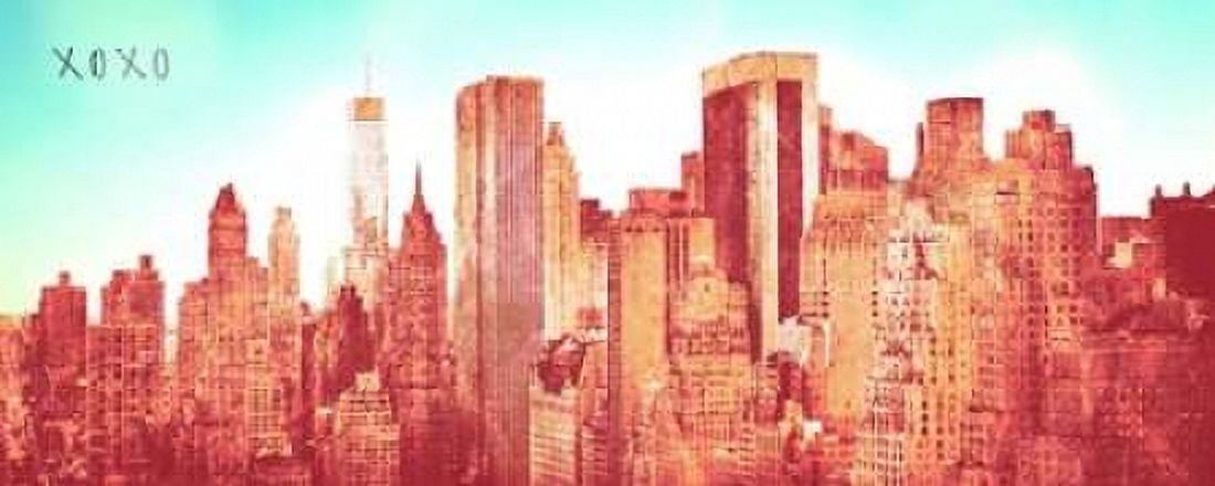 NY Love XOXO Canvas Art - Susan Bryant (24 x 48)