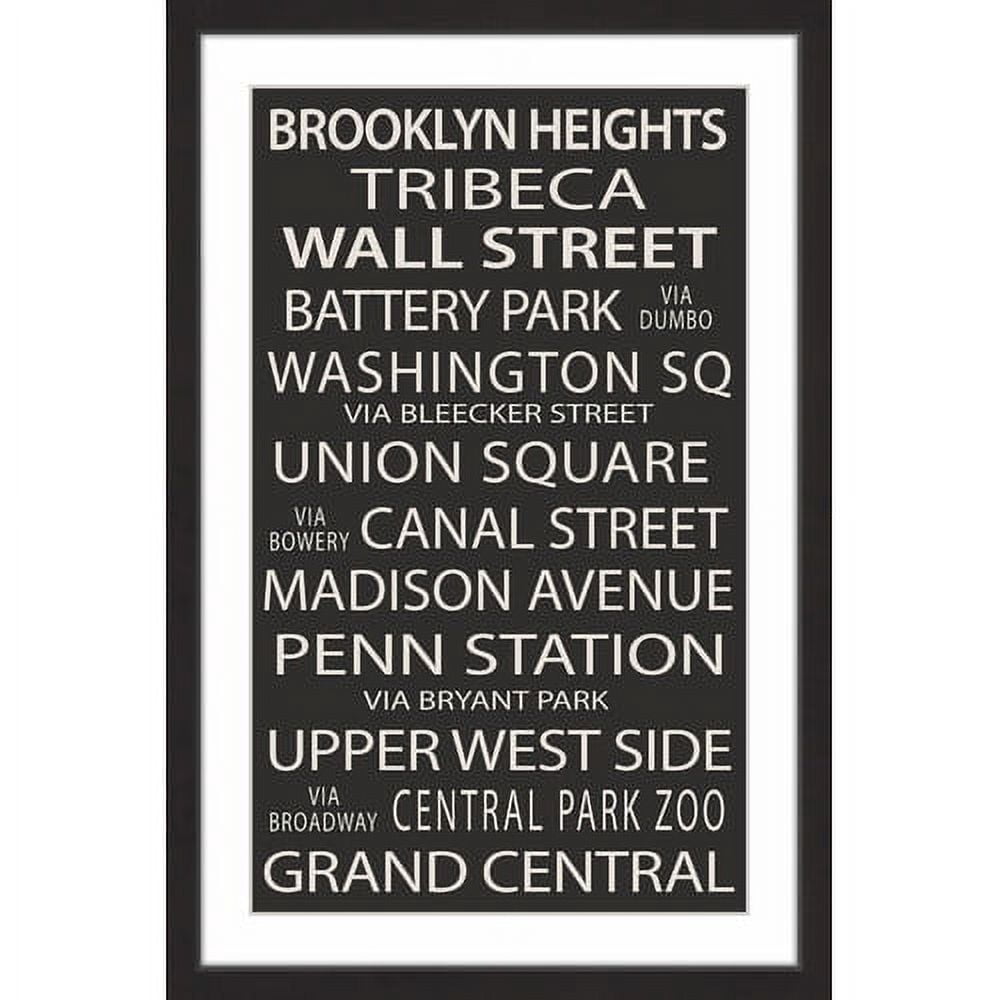 "NY Neighborhoods" Framed Painting Print