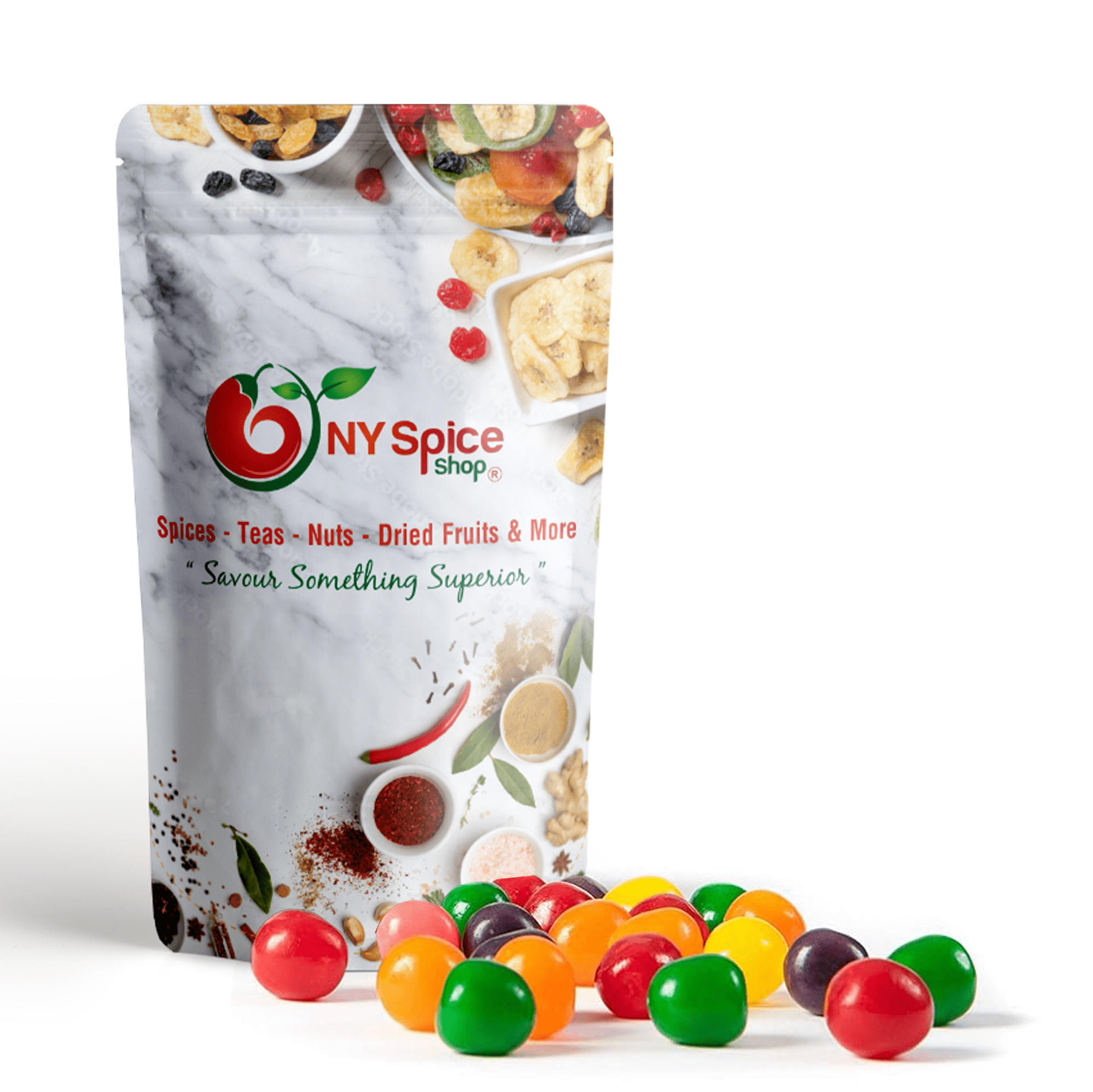NY SPICE SHOP Assorted Fruit Sour Balls - 3 Pound - Sour Balls Candy - Sour Candy Balls