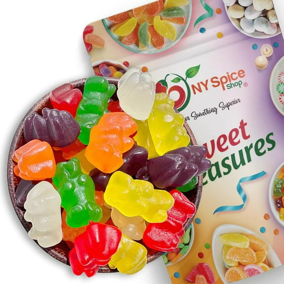 NY SPICE SHOP Assorted Gummy Bears - 5 Pound - Mixed Fruit Flavor Gummy Bears - Rainbow Gummy Bears - Multi-Flavor Jelly Bears