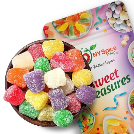 NY SPICE SHOP Assorted Spice Drops - 1 Pound - Classic Chewy Candy Mix Gumdrops - Old-Fashioned Spice Gum drops - Soft & Chewy Spice Drops Candy - Perfect for Snacking, Parties & Decorating