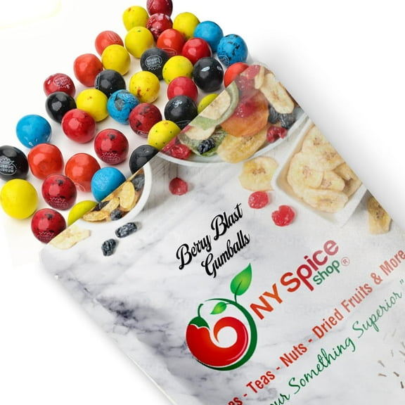 NY SPICE SHOP Berry Blast Gumballs - 08 Ounce - Berry Mix Gumballs - Fruit Berry Chew Balls - Mixed Berry Bubble Balls