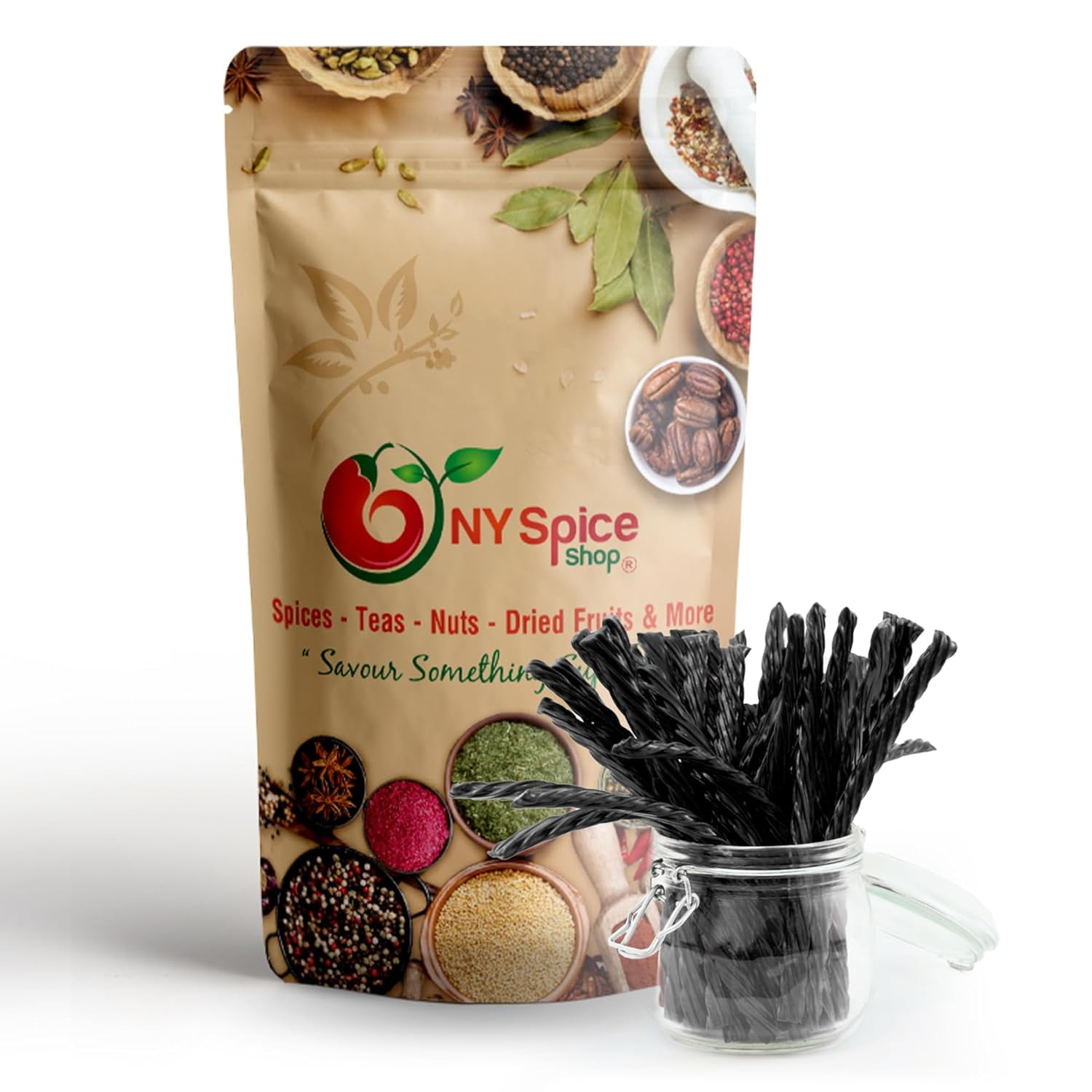 NY SPICE SHOP Black Licorice Twists - 3 Pound