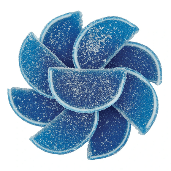NY SPICE SHOP Blue Raspberry Fruit Slices - 1 Pound - Fruit Slices Candy - Fruit Jellies Slices