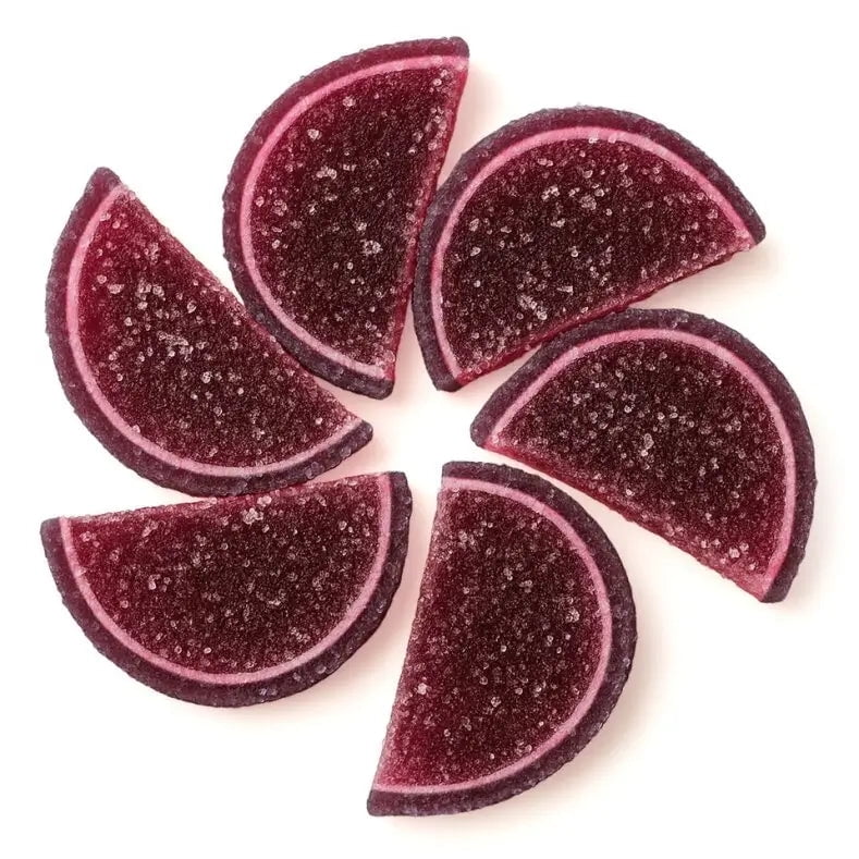 NY SPICE SHOP Candy Black Cherry - Black Cherry Candy - Fruit Slices Candy - Jelly Candy - 8 Ounce