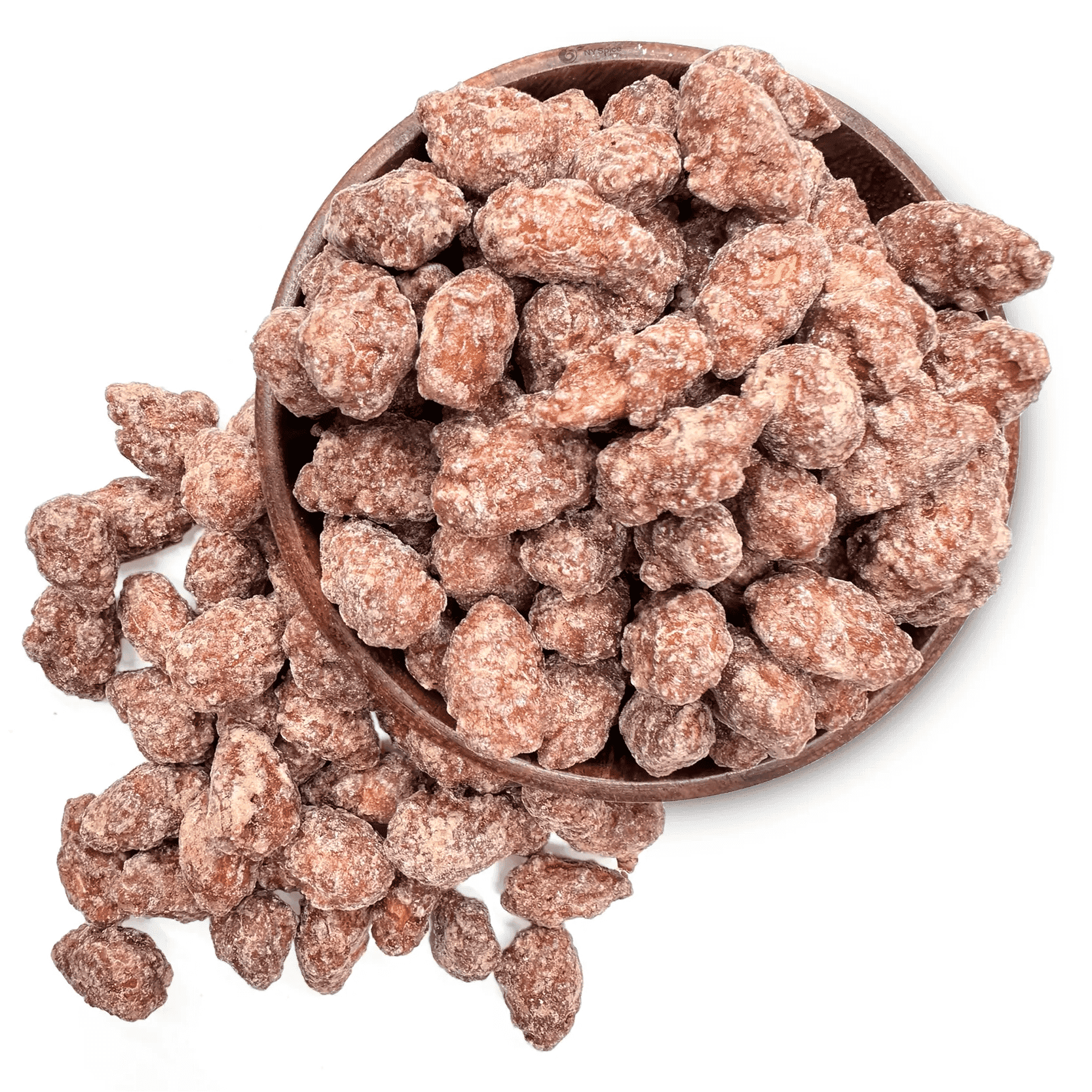 NY SPICE SHOP Cinnamon Coated Almonds - 3 Pound - Roasted Cinnamon Almonds - Candied Almonds Glazed with Cinnamon - Bulk Candied Healthy Snacks Mix