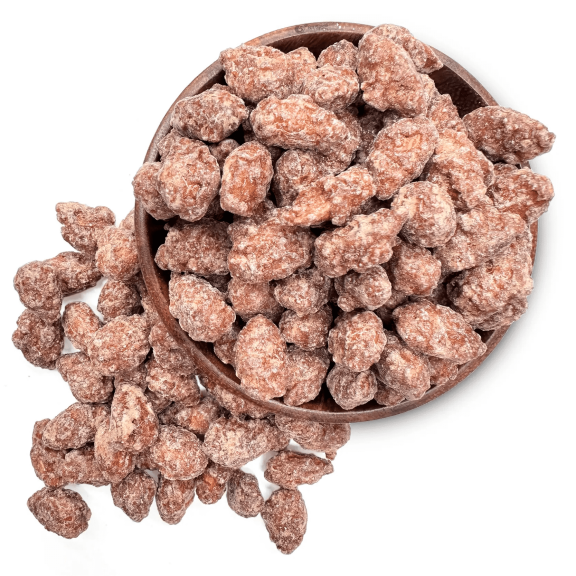 NY SPICE SHOP Cinnamon Coated Almonds - 3 Pound - Roasted Cinnamon Almonds - Candied Almonds Glazed with Cinnamon - Bulk Candied Healthy Snacks Mix