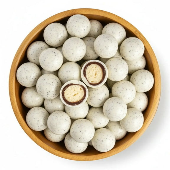 NY SPICE SHOP Cookies & Creme Malted Milk Malt Balls - 08 Ounce - Cookies and Cream Malt Balls - Malted Milk Ball Candy - Chocolate Malted Milk Balls - Chocolate Malt Ball Holiday Snacks