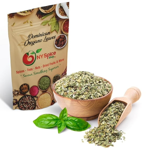NY SPICE SHOP Dominican Oregano - 08 Ounce - Dried Dominican Oregano Leaves - La Dominicana - Fresh Oregano Seasoning - Dry Oregano for Pizza, Soup, Greek Salads, Grilled Chicken and More