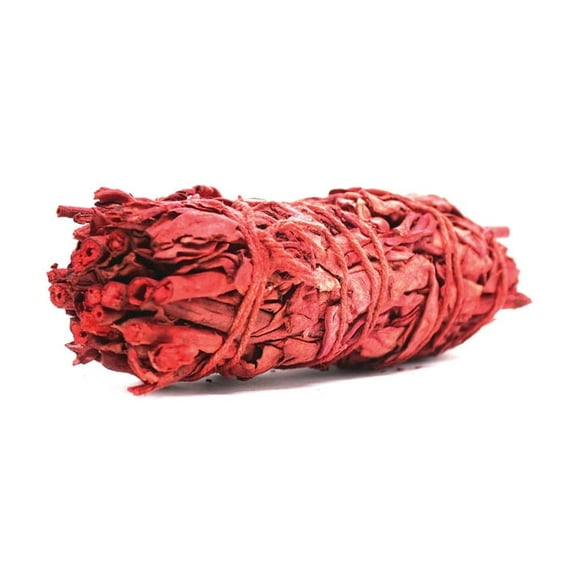 NY SPICE SHOP Dragon’s Blood Sage Smudge Stick - 5 Pack - Dragon’s Blood Sage Bundle - Red Sage Smudge Stick - Crimson Resin Sage Sticks