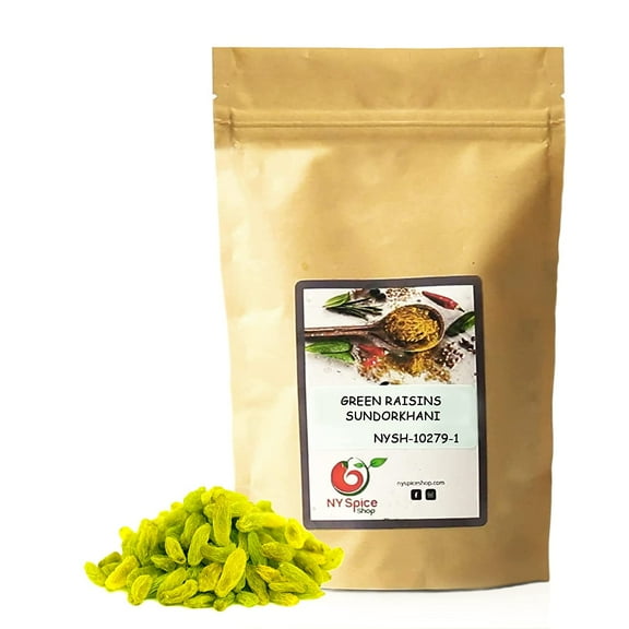 NY SPICE SHOP Dried Green Raisins - 08 Ounce - Healthy Snacks Kids - Lunch Snacks Healthy