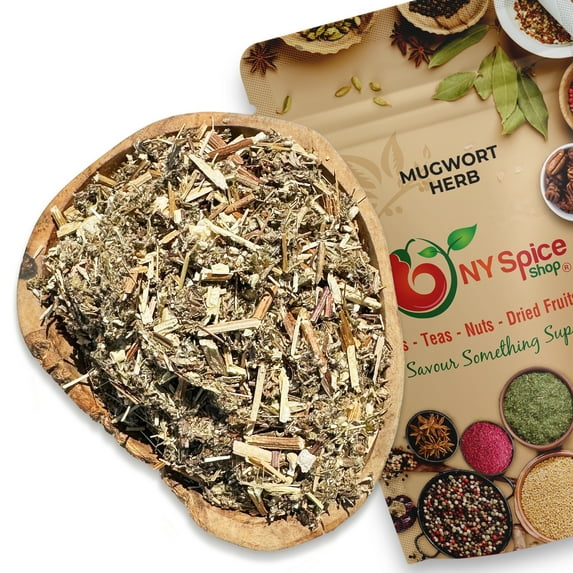NY SPICE SHOP Dried Mugwort Herb - 3 Pound - Dry Herbal Leaves Tea Herb - Cut & Sifted
