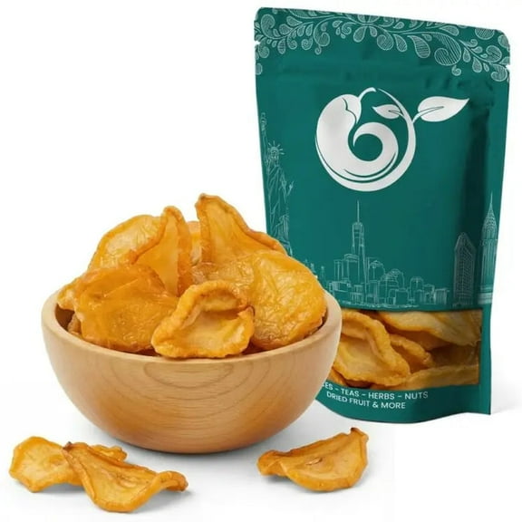 NY SPICE SHOP Dried Pears Californian Jumbo - 3 Pound - Jumbo Dried Pear Slices - Golden Pear Pieces - Soft & Tender Dried Pear Slices - Sweet Golden Pear Halves for Snacking, Baking, Trail Mix