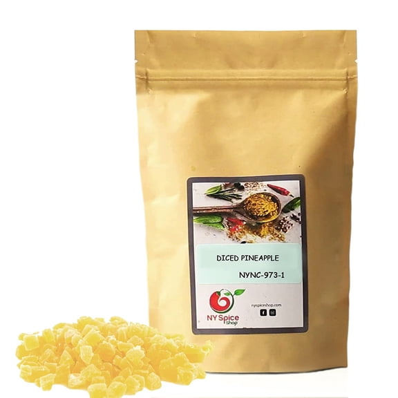 NY SPICE SHOP Dried Pineapple Chunks - 3 Pound - Tropical Dry Fruit Slices - Dried Chunks
