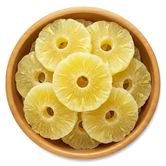 NY SPICE SHOP Dried Pineapple Rings with SO2 - 1 Pound - Tropical Pineapple Circles - Golden Dried Pineapple Slices for Snacks, Desserts & Trail Mix - Sugared Pineapple Wheels for Everyday Use