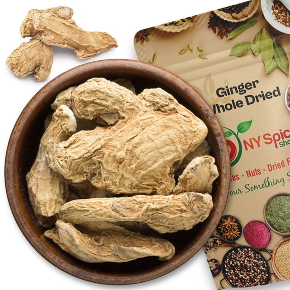 NY SPICE SHOP Dried Whole Ginger - 3 Pound - Whole Dried Ginger - Whole Ginger Root Herb - Dried Ginger