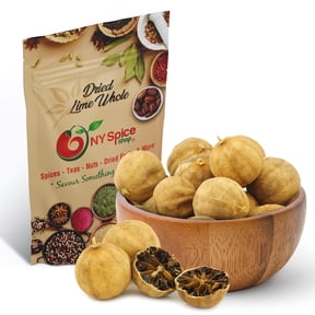 NY SPICE SHOP Dried Yellow Limes - 3 Pound - Dried Yellow Lemons - Natural Sun-Dried Loomi - Omani Lemons - Dried Limes - Tangy Citrus Pods for Middle Eastern Cooking, Soups Stews and Spice Blends