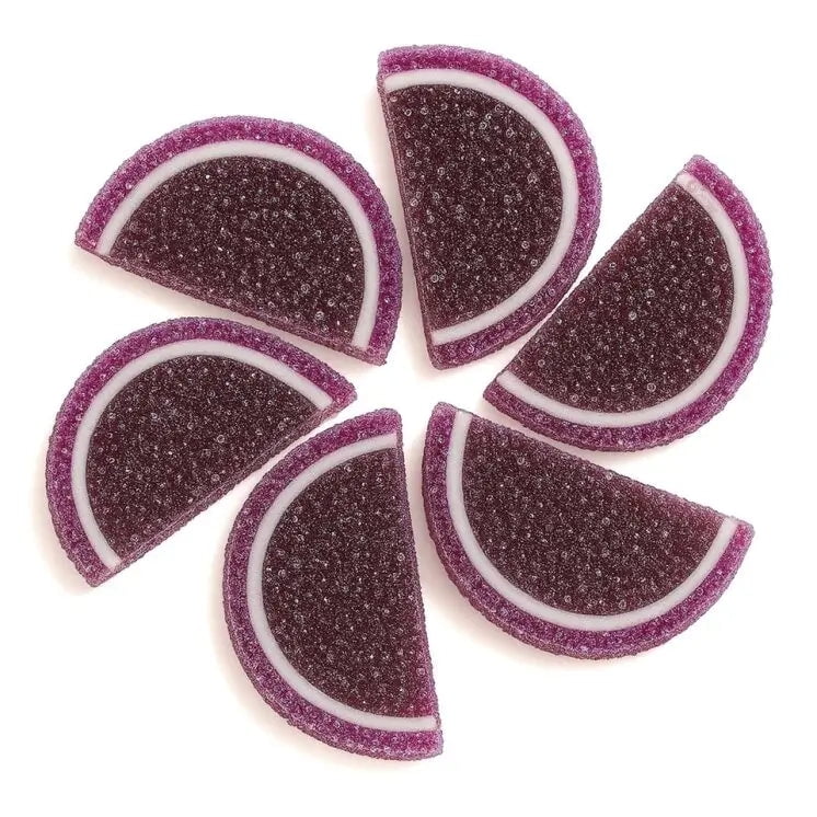 NY SPICE SHOP Grape Fruit Jelly Fruit Slices - 08 Ounce - Fruit Slices Candy - Juicy Jellies Candy