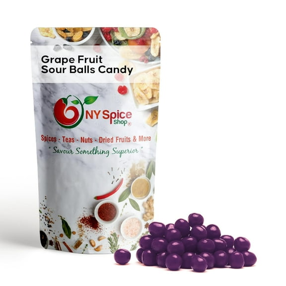 NY SPICE SHOP Grape Fruit Sour Balls - 08 Ounce