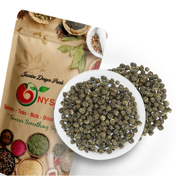 NY SPICE SHOP Jasmine Dragon Pearls - 2 Ounces - Jasmine Pearls Green Tea - Loose Leaf - Hot & Iced Tea