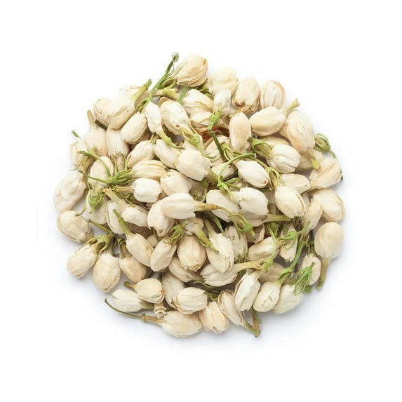 NY Spice Shop Dried Whole Jasmine Flowers - 04 Ounce - Premium Jasmine Flowers - Natural Floral Ingredient for Tea Blends, Potpourri & Decoration - Beautifully Dried Jasmine Blossoms