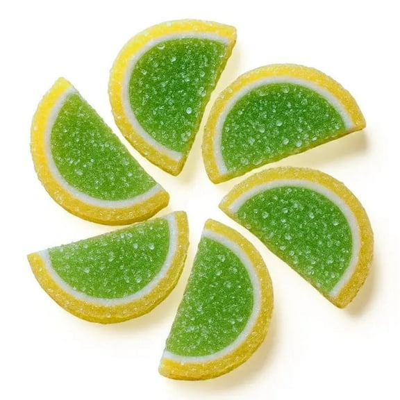 NY SPICE SHOP Key Lime Fruit Slices - 1 Pound - Key Lime Candy - Fruit Slices Candy - Jelly Candy