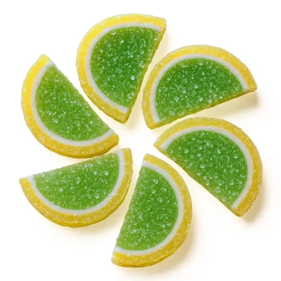 NY SPICE SHOP Key Lime Fruit Slices - 3 Pound - Key Lime Candy - Fruit Slices Candy - Jelly Candy