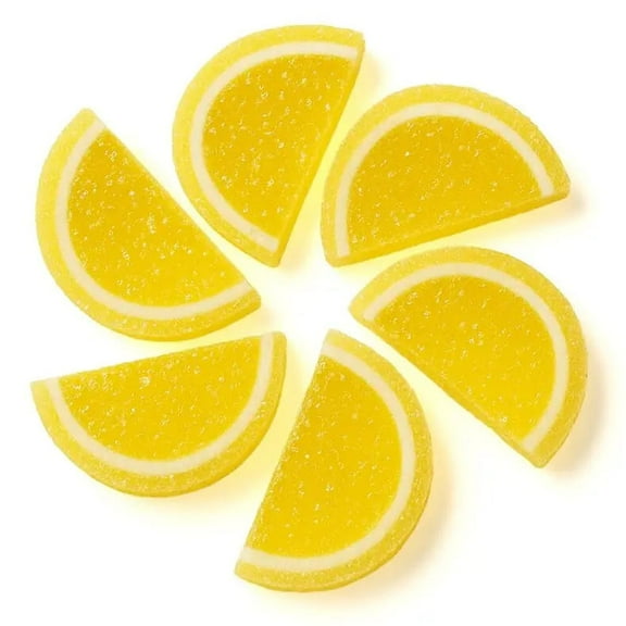 NY SPICE SHOP Lemon Jelly Fruit Slices - 1 Pound - Jelly Fruit Slices - Jelly Slices Candy