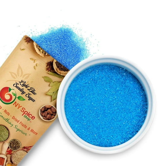 NY SPICE SHOP Blue Sanding Sugar - 08 Ounce - Blue Sprinkles - Sparkling Sugar - Sugar Sprinkles