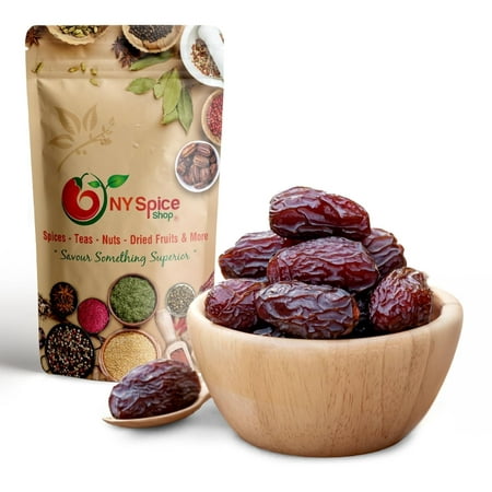 NY SPICE SHOP Medjool Dates - 1 Pound - Rich Caramel Flavor - Luxuriously Soft Texture - No Sugar Added - Naturally Sweet Taste - Soft Chewy Texture