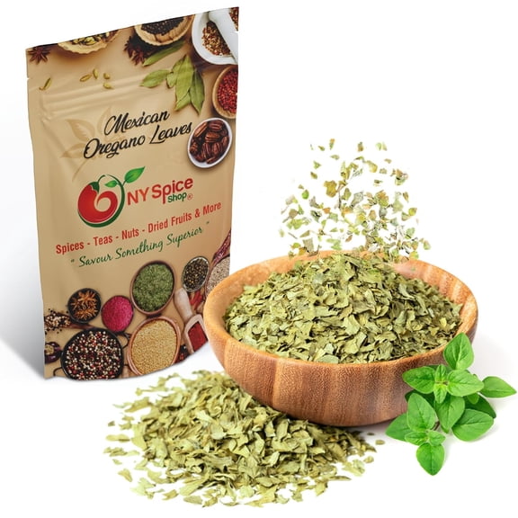 NY SPICE SHOP Mexican Oregano Leaves - 3 Pound - Puerto Rican Oregano - Oregano Dried Leaf - Fresh Oregano Seasoning - Dry Oregano for Pizza, Soup, Greek Salads, Grilled Chicken and More