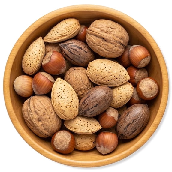 NY SPICE SHOP Mixed Nuts in Shell - 3 Pound - Almonds, Hazelnuts, Pecans and Walnuts Assorted Whole Nuts - Mixed Shell Nuts - Gourmet Nut Assortment - Classic Nut Mix - Crunchy Snack Mix for Sharing