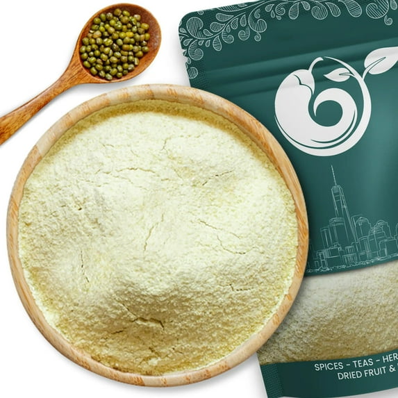 NY Spice Shop Moong Bean Flour - 3 Pound - Mung Bean Flour - Finely Ground Mung Beans - Finely Milled Mung Bean Powder - Perfect for Baking, Batters & Savory Recipes