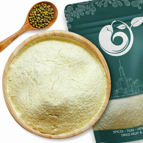 NY Spice Shop Moong Bean Flour - 5 Pound - Mung Bean Flour - Finely Ground Mung Beans - Finely Milled Mung Bean Powder - Perfect for Baking, Batters & Savory Recipes