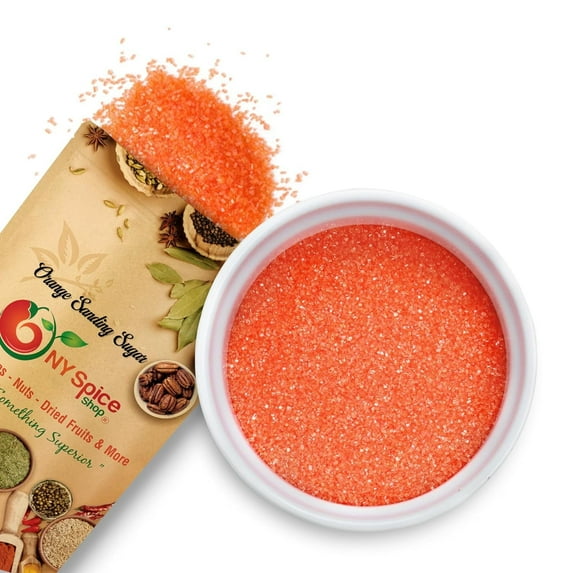 NY SPICE SHOP Orange Sanding Sugar - 3 Pound - Orange Sprinkles - Sparkling Sugar - Sugar Sprinkles