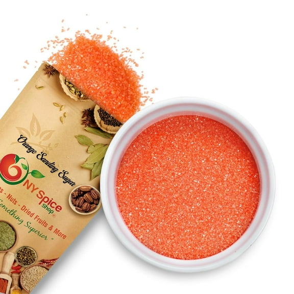 NY SPICE SHOP Orange Sanding Sugar - 3 Pound - Orange Sprinkles - Sparkling Sugar - Sugar Sprinkles
