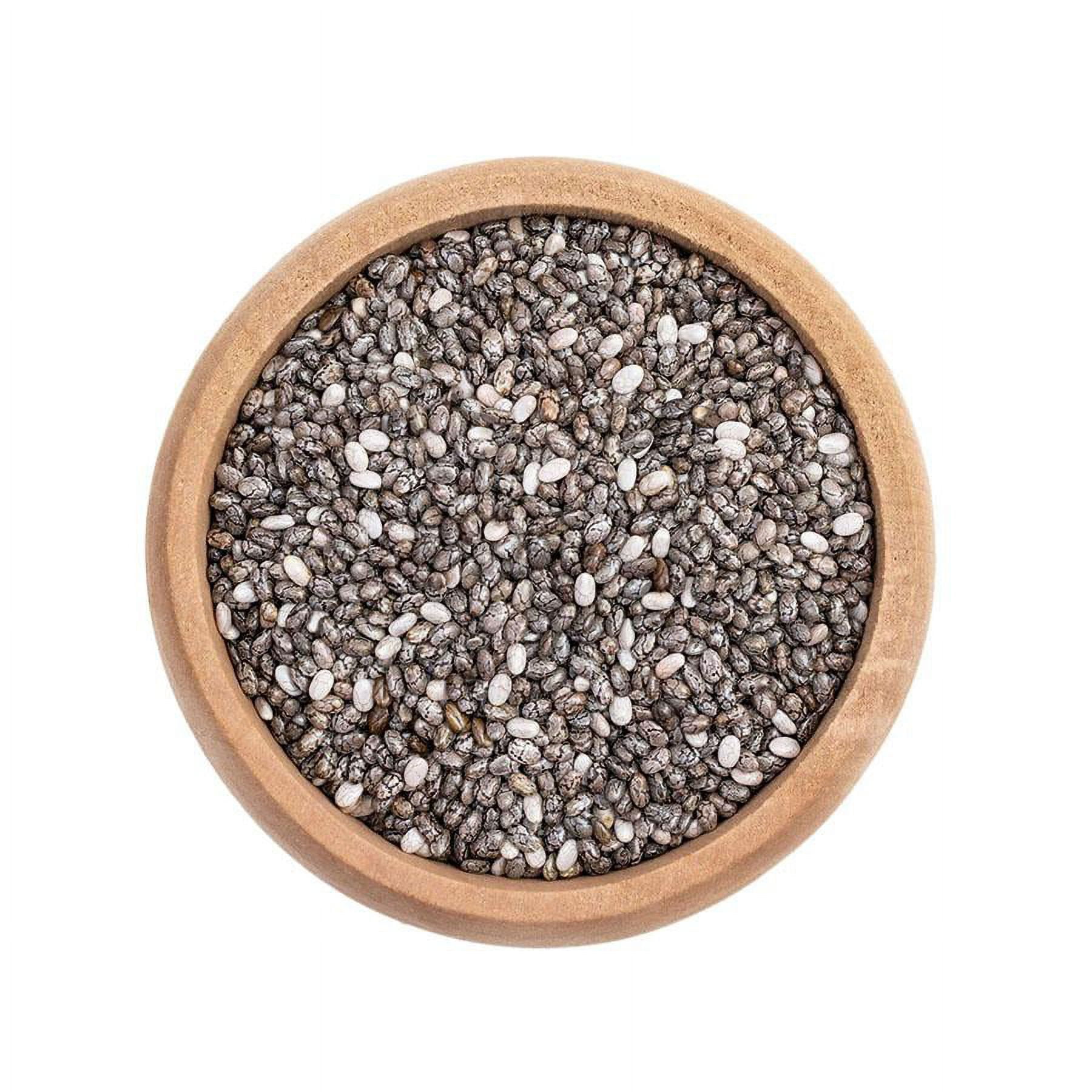 NY SPICE SHOP Organic Chia Seeds - Plant-Based Omegas 3 and Vegan Protein - 5 lb.