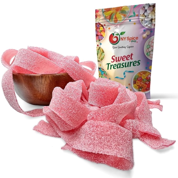 NY SPICE SHOP Pink Lemonade Sour Belts - 3 Pound - Sour Strips Candy - Sour Candy Strips - Sour Belts Candy - Candy Strips - Candy Belts - Sour Stripes