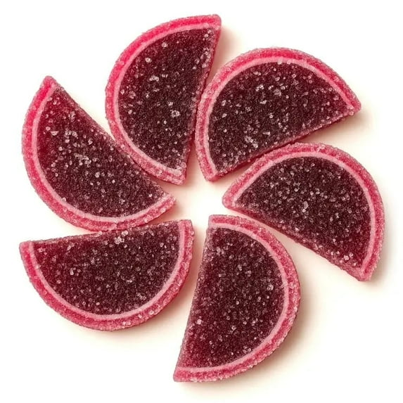 NY SPICE SHOP Pomegranate Jelly Fruit Slices - 1 Pound - Fruit Slices Candy - Jelly Candy