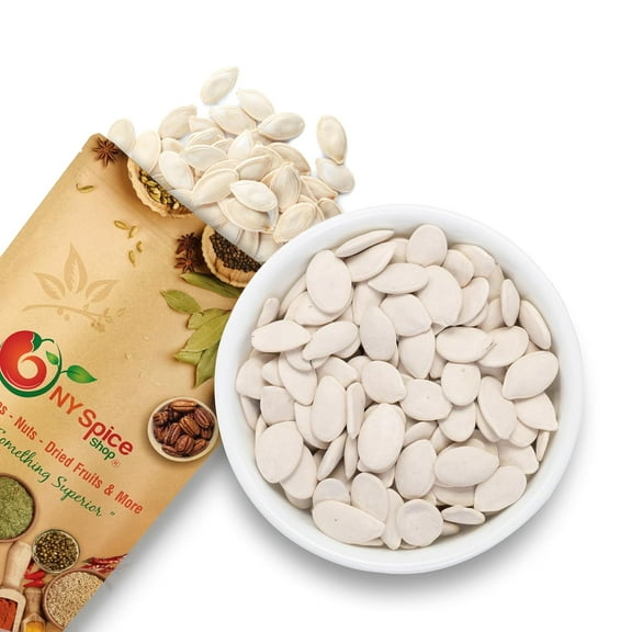 NY SPICE SHOP Pumpkin Roasted & Unsalted Seeds 1 Pound - Whole Roasted Pumpkin Seed in Shell