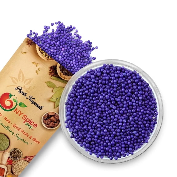 NY SPICE SHOP Purple Nonpareils Sprinkles - 08 Ounce - Cake Decorating Sprinkles - Cake Sprinkles and Toppings - Sprinkles for Cake Decorating
