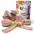 thumbnail image 1 of NY SPICE SHOP Rainbow Sour Strips - 3 Pound - Sour Strips Candy - Sour Candy Strips - Sour Belts Candy - Candy Strips - Candy Belts - Rainbow Candy, 1 of 7