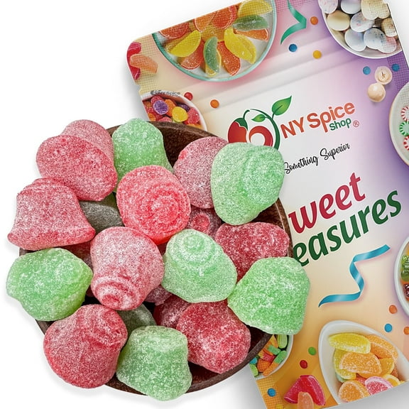 NY SPICE SHOP Christmas Jelly Bells - 5 Pound - Red & Green Christmas Candy - Festive Holiday Chewy Candy Mix - Seasonal Jelly Treats for Parties, Stockings & Gifts