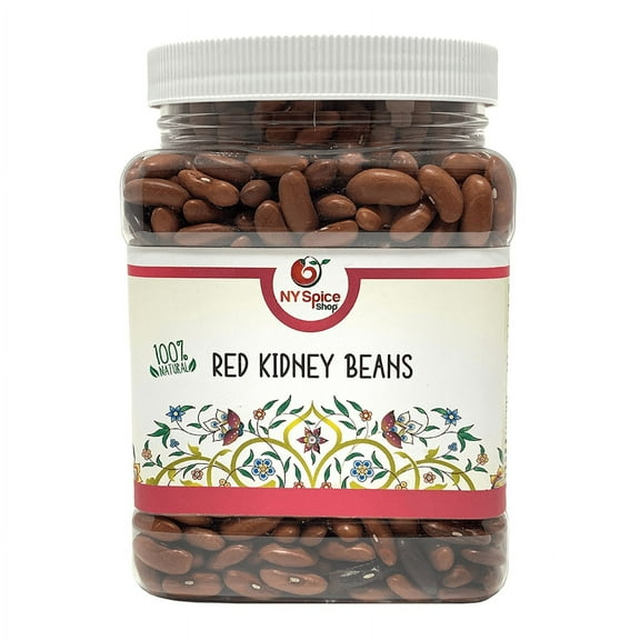 NY SPICE SHOP Red Kidney Beans - 1.5 Pound Jar - Rajma - Red Kidney Chickpeas