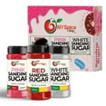 thumbnail image 1 of NY SPICE SHOP Red-White-Pink Sanding Sugar - 04 Ounce (Pack of 3) - Colored Sugar Crystals - Colored Sugars for Cookie Decorating - Colored Sanding Sugar, 1 of 4