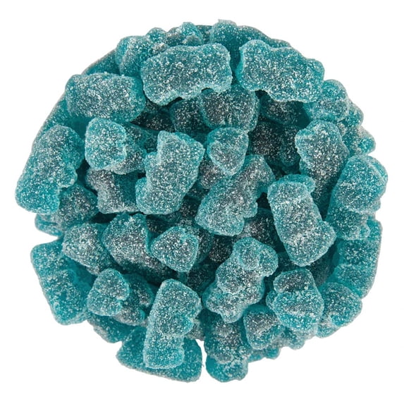 NY SPICE SHOP Sour Blue Raspberry Gummy Bears - 1 Pound - Gummie Flavor Candy - Blue Raspberry Sour Bears - Tangy Blue Gummies - Sour Blueberry Bears