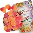 thumbnail image 1 of NY SPICE SHOP Valentines Sour Peach Hearts - 1 Pound - Valentines Candy - Heart Candy - Peach Candy, 1 of 7