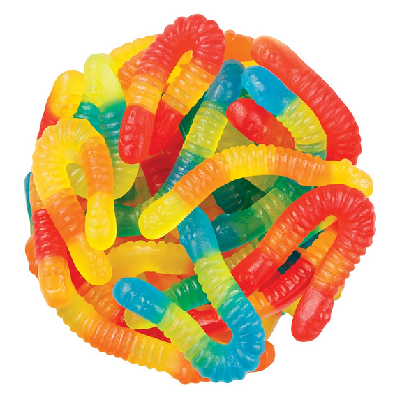 NY SPICE SHOP Sugar Free Gummy Worms Candy - 1 Pound Colorful Sugar Free Gummy Worms - 8 Ounce