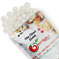 thumbnail image 1 of NY SPICE SHOP White Shimmer Gumballs - 1 Pound - Approx. 50 Pieces Per Pound - Tutti Frutti Flavor, 1 of 2
