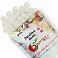 thumbnail image 1 of NY SPICE SHOP White Shimmer Gumballs - 5 Pound - Approx. 50 Pieces Per Pound - Tutti Frutti Flavor - Pearl White Gumballs - Iridescent White Gumballs - Shiny White Chewing Gum Balls, 1 of 2